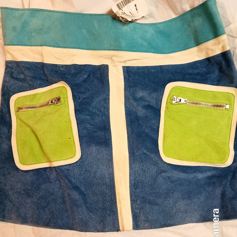Women's leather skirt
